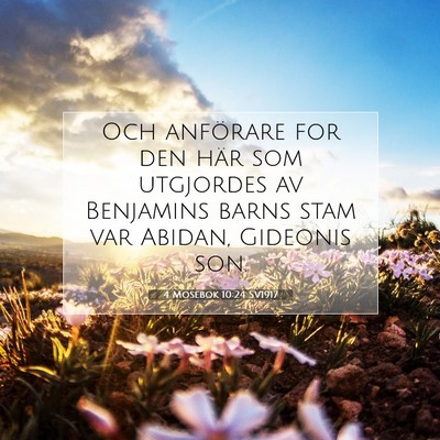 4 Mosebok 10:24 Bibelvers Förklarad