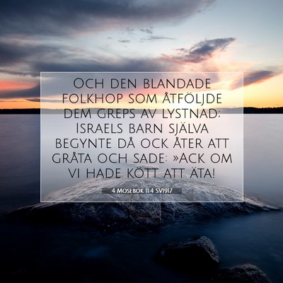 4 Mosebok 11:4 Bibelvers Förklarad