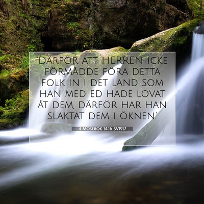4 Mosebok 14:16 Bibelvers Förklarad