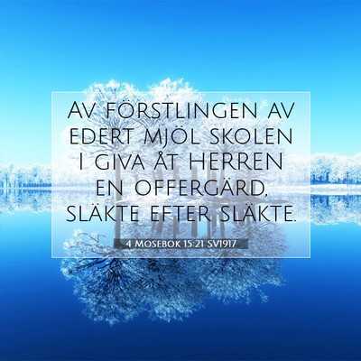 4 Mosebok 15:21 Bibelvers Förklarad