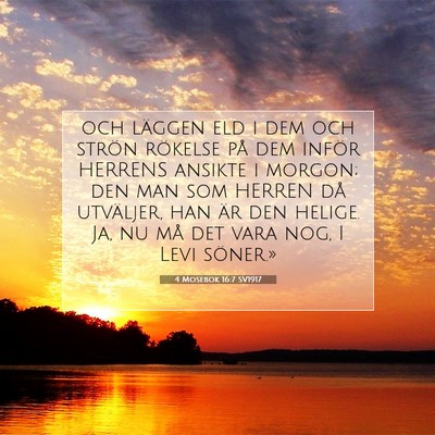 4 Mosebok 16:7 Bibelvers Förklarad