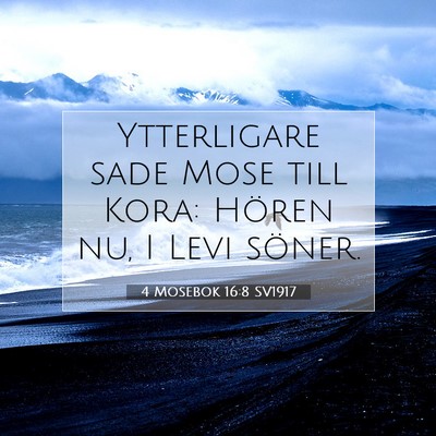 4 Mosebok 16:8 Bibelvers Förklarad