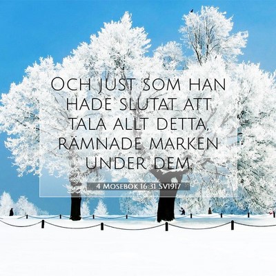 4 Mosebok 16:31 Bibelvers Förklarad