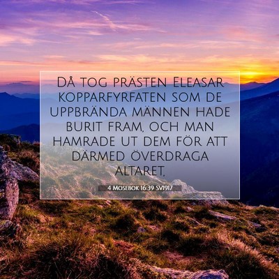 4 Mosebok 16:39 Bibelvers Förklarad