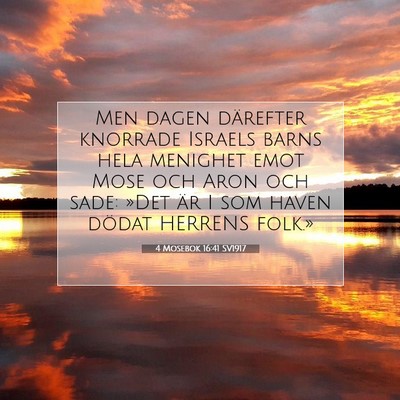 4 Mosebok 16:41 Bibelvers Förklarad
