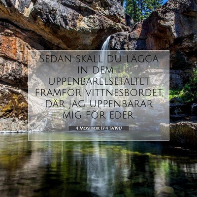 4 Mosebok 17:4 Bibelvers Förklarad