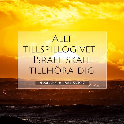 4 Mosebok 18:14 Bibelvers Förklarad