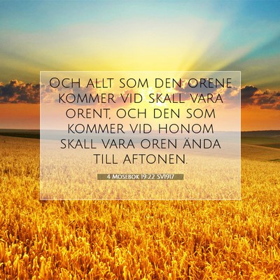 4 Mosebok 19:22 Bibelvers Förklarad