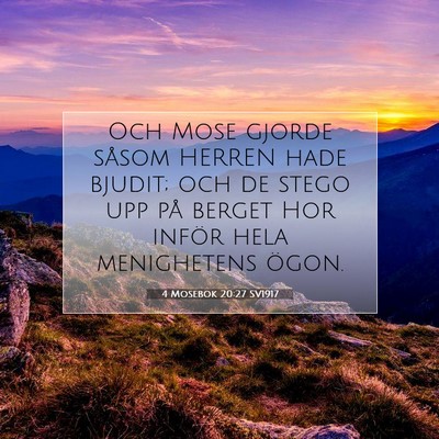 4 Mosebok 20:27 Bibelvers Förklarad