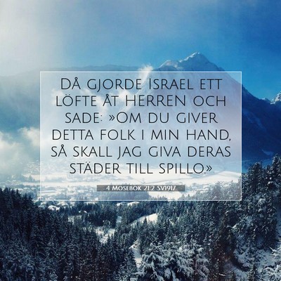 4 Mosebok 21:2 SV1917 Bild av bibelvers