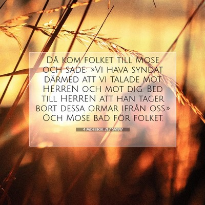 4 Mosebok 21:7 Bibelvers Förklarad