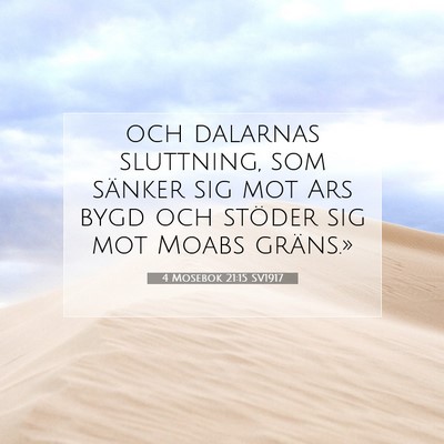 4 Mosebok 21:15 Bibelvers Förklarad