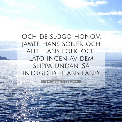 4 Mosebok 21:35 Bibelvers Förklarad