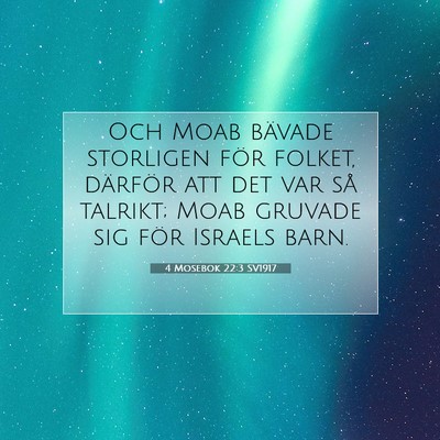 4 Mosebok 22:3 Bibelvers Förklarad