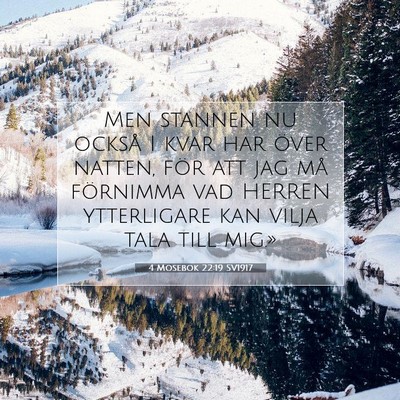 4 Mosebok 22:19 Bibelvers Förklarad