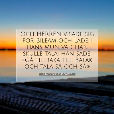 4 Mosebok 23:16 Bibelvers Förklarad