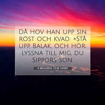 4 Mosebok 23:18 Bibelvers Förklarad