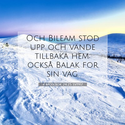 4 Mosebok 24:25 Bibelvers Förklarad