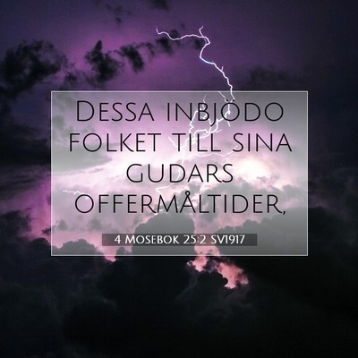 4 Mosebok 25:2 SV1917 Bild av bibelvers