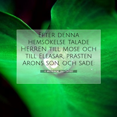 4 Mosebok 26:1 Bibelvers Förklarad