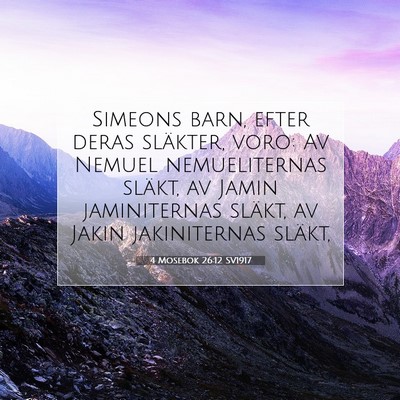 4 Mosebok 26:12 Bibelvers Förklarad