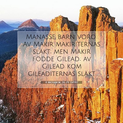 4 Mosebok 26:29 Bibelvers Förklarad