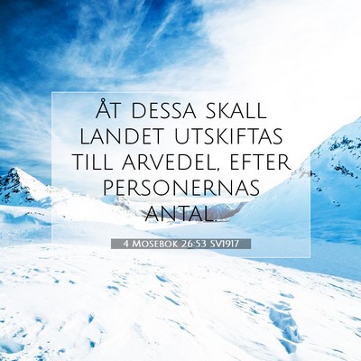 4 Mosebok 26:53 Bibelvers Förklarad