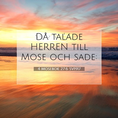 4 Mosebok 27:6 Bibelvers Förklarad