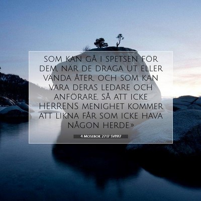 4 Mosebok 27:17 Bibelvers Förklarad