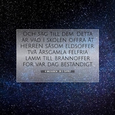 4 Mosebok 28:3 Bibelvers Förklarad