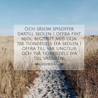 4 Mosebok 28:20 Bibelvers Förklarad