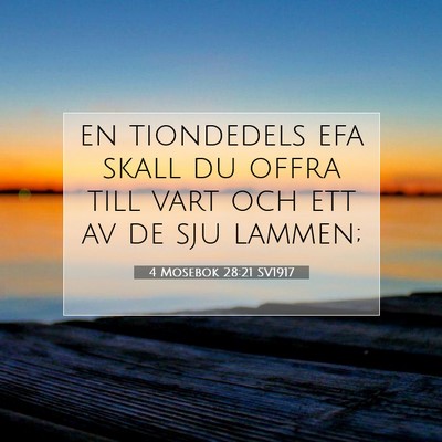 4 Mosebok 28:21 Bibelvers Förklarad