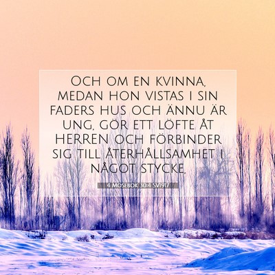 4 Mosebok 30:4 Bibelvers Förklarad