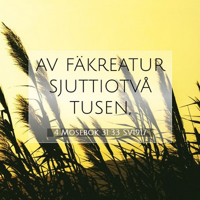 4 Mosebok 31:33 Bibelvers Förklarad