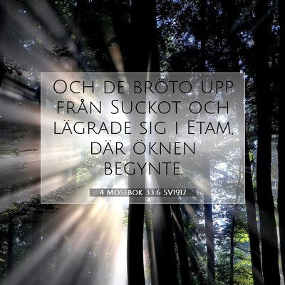 4 Mosebok 33:6 Bibelvers Förklarad