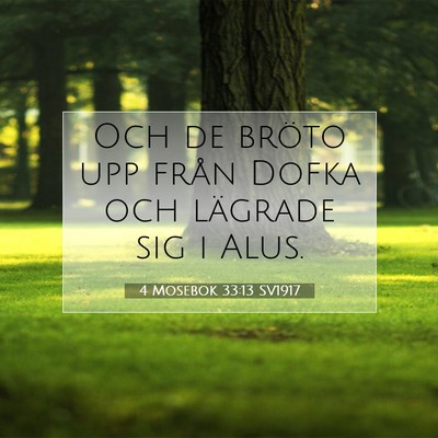 4 Mosebok 33:13 Bibelvers Förklarad