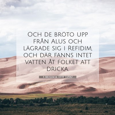 4 Mosebok 33:14 Bibelvers Förklarad