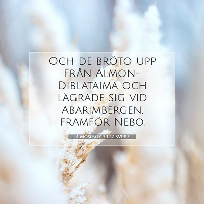 4 Mosebok 33:47 Bibelvers Förklarad