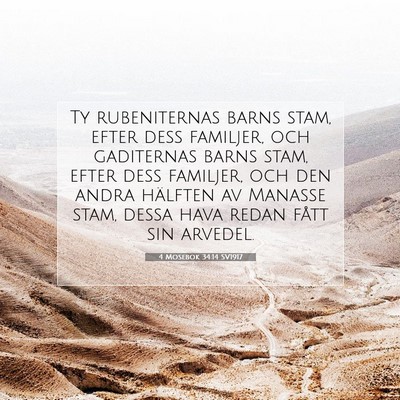 4 Mosebok 34:14 Bibelvers Förklarad