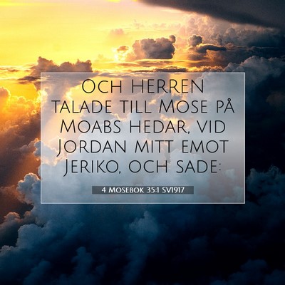 4 Mosebok 35:1 Bibelvers Förklarad