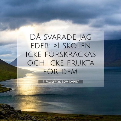 5 Mosebok 1:29 SV1917 Bild av bibelvers
