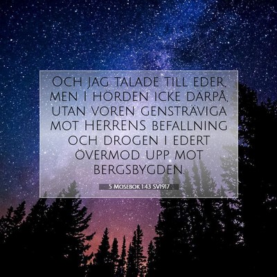 5 Mosebok 1:43 SV1917 Bild av bibelvers