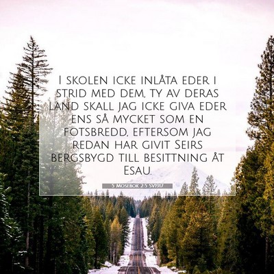 5 Mosebok 2:5 Bibelvers Förklarad