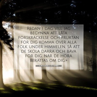 5 Mosebok 2:25 SV1917 Bild av bibelvers