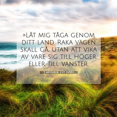 5 Mosebok 2:27 Bibelvers Förklarad