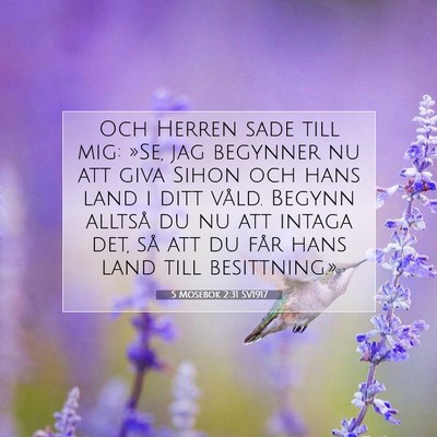 5 Mosebok 2:31 Bibelvers Förklarad
