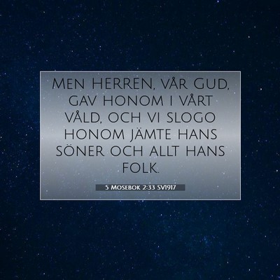 5 Mosebok 2:33 Bibelvers Förklarad