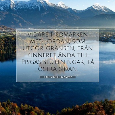 5 Mosebok 3:17 SV1917 Bild av bibelvers