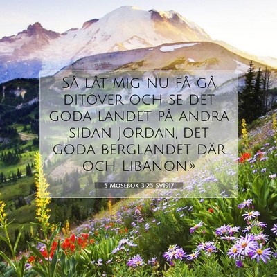 5 Mosebok 3:25 Bibelvers Förklarad