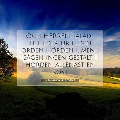 5 Mosebok 4:12 Bibelvers Förklarad